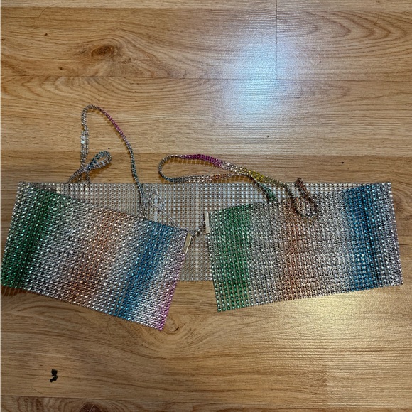 Dolls Kill Multicolor Rhinestone Top - Picture 4 of 5